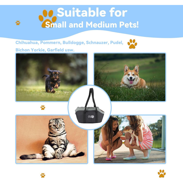 Транспортна сумка для собак та котів, велика, дихаюча, з ременем безпеки, коричнева