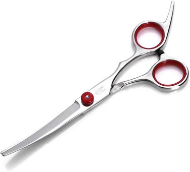 Набір професійних ножиць для грумінгу WYGC PETS: прямі та зігнуті ножиці для собак та котів, 6 дюймів, нержавіюча сталь