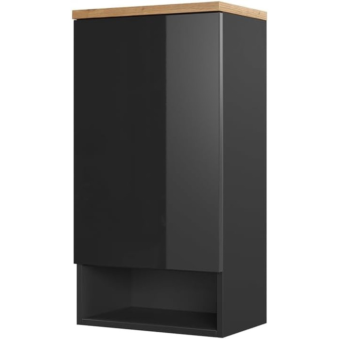 Шафа для ванної Vicco Eden, антрацит/дуб артісан, 40x77 см, меблі для ванної кімнати