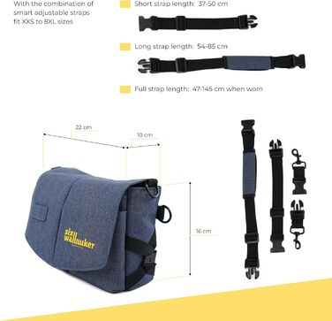 Leckerlibeutel для собак Arrivly SixWalker з магнітною застібкою: практичний фідер для дресирування, універсальна сумка для ласощів з винімною кишеню (Блакитний)