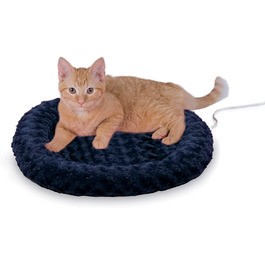 Електричний килимок для котів K&H Thermo-Kitty, синій, круглий, 45,7 см