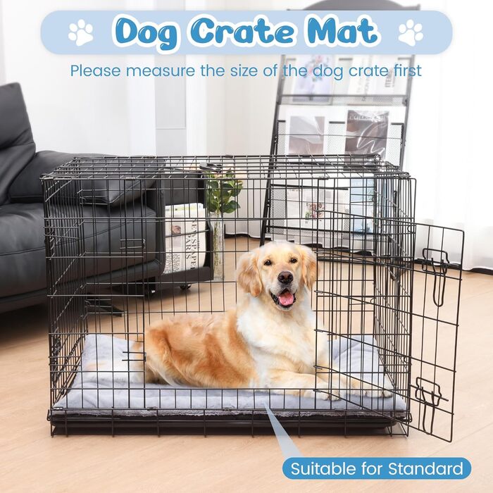 Килимок для собак Baodan, великий, 122x75 см, сірий, з антиковзким покриттям