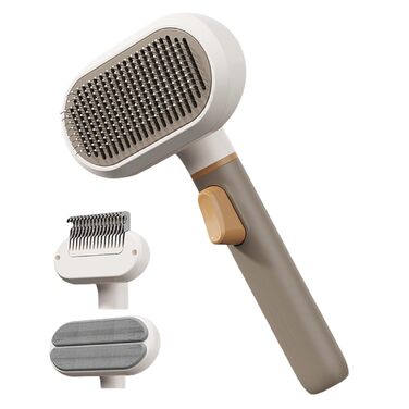 Щітка для догляду за шерстю собак - гребінець з неслизькою ручкою для видалення шерсті - інструмент для собак та котів для грумінгу вдома, в офісі, квартирі