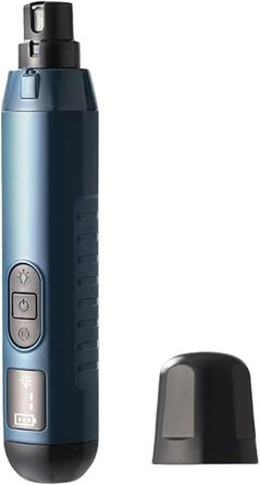 Електричний точильний верстат для нігтів домашніх тварин з подвійним світлом та LCD-дисплеєм, для точного підрізання нігтів, блакитний