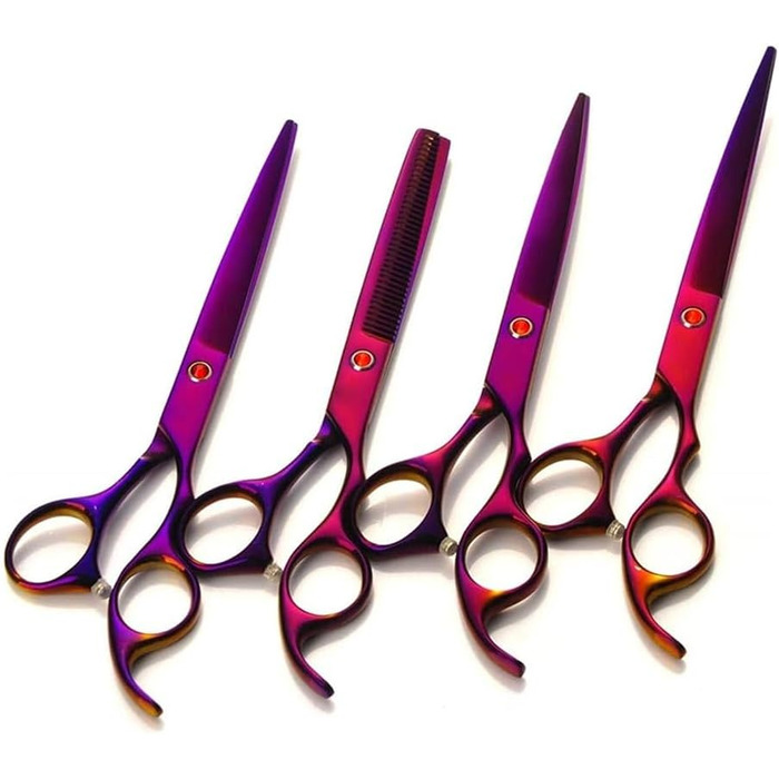 Професійна ножиця для собак, вигнута ножиця для шерсті, ножиці для грумінгу домашніх тварин, гребінець, ножиці для тварин, професійні ножиці для грумінгу