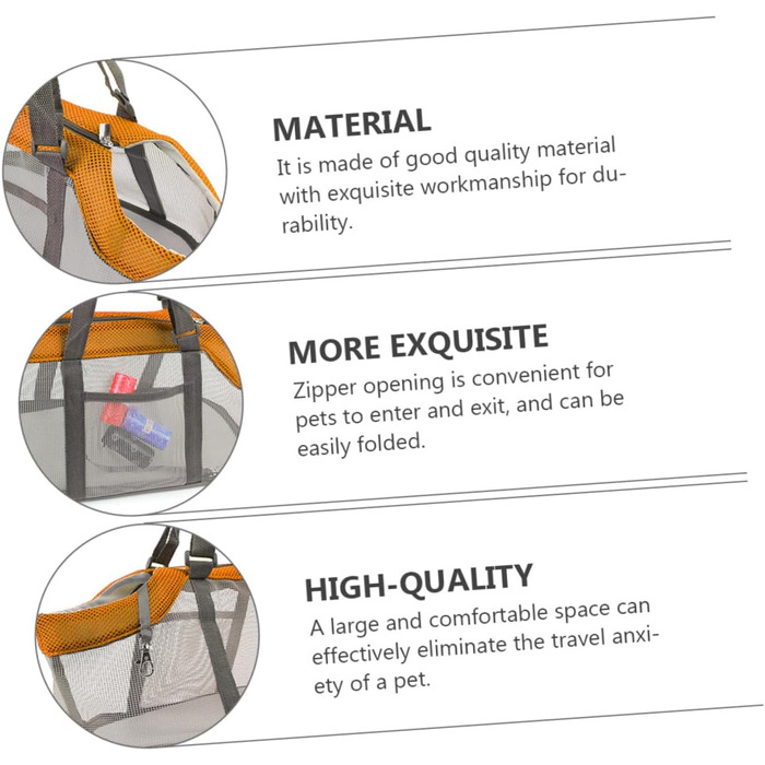 Дихаюча переноска для собак TOYANDONA - легка, велика, складана, для маленьких собак та котів, для подорожей та прогулянок