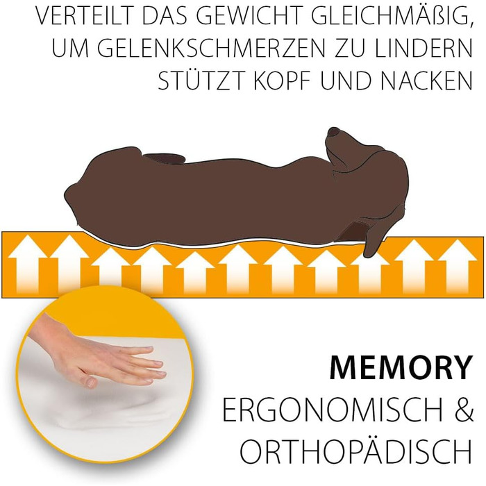 Крісло-ліжко для собак великих порід Ferplast, м'який ортопедичний лежак з memory foam, 93 x 73 x 22,5 см, сірий, миється