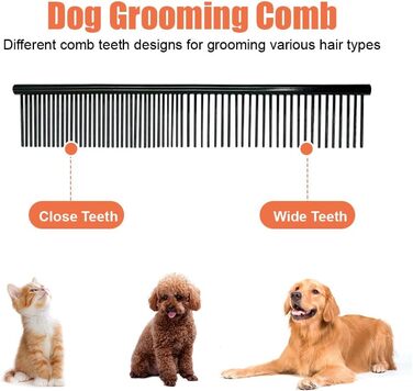 Набір ножиць для грумінгу собак, 7-в-1. Безшумні ножиці для догляду за шерстю собак та котів з безпечними закругленими кінцями