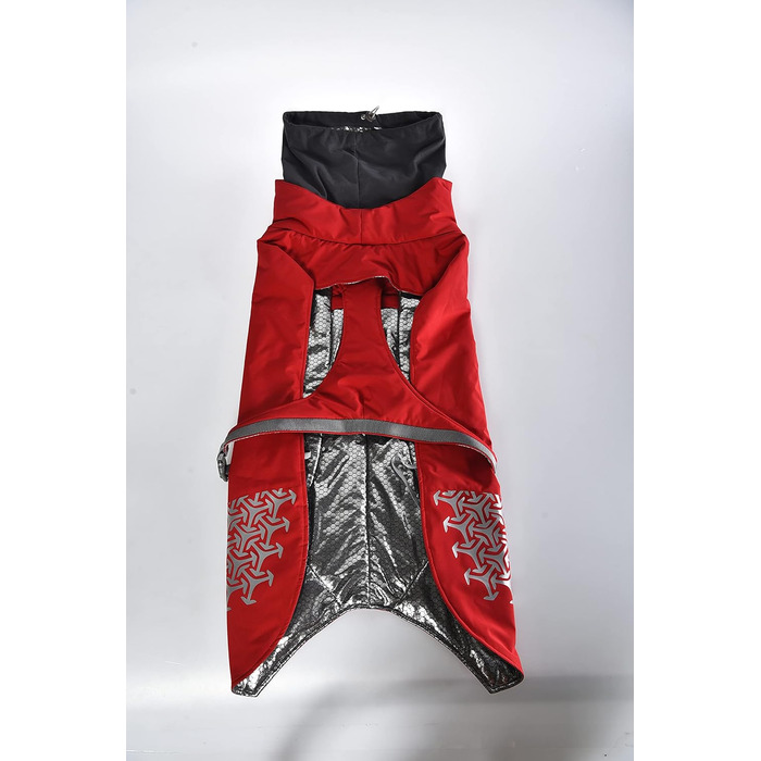 iEnergy™ Куртка для собак на зиму, тепла та легка, з відбиваючими елементами. Червона, середнього розміру