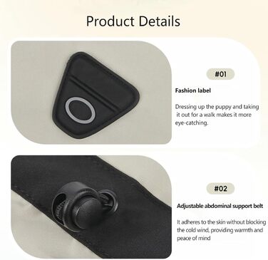 Водонепроникна флісова куртка для собак XL, хакі, з капюшоном та регулюванням