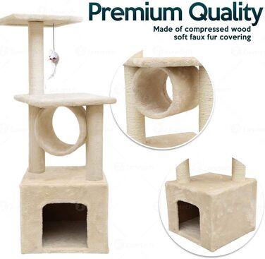 Когтеточка для котів CA&T P.J Pet Products, бежева, універсальна