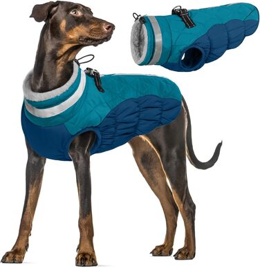 Зимовий теплий одяг для собак - куртка, пуловер, жилет для маленьких собак, чихуахуа (XXL, темно-зелений)