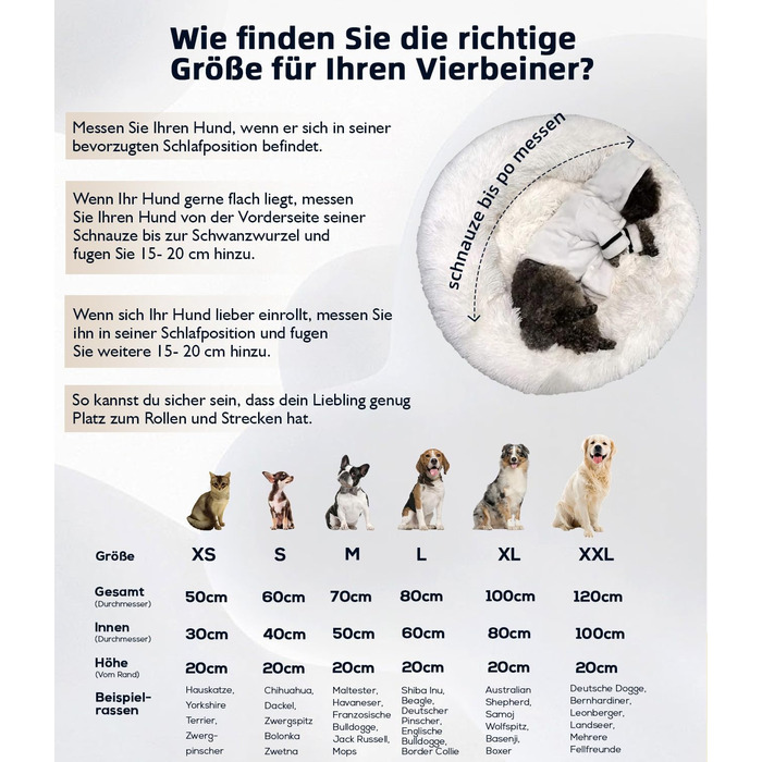 Ортопедичне ліжко для собак середнього розміру, миється, подушка для котів/собак, кругла, плюшеве ліжко-софа для собак/котів, 80x80x20 см, темно-сірий