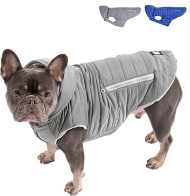 IMMI Куртка для собак | Тепла куртка для собак різних розмірів (Сірий, L)