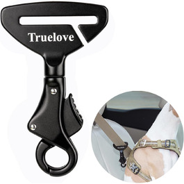 Безпечний поводок для собак з пряжкою, сумісний з усіма авторемнями, для нашийника/шлейки, TLM1993 фіолетовий (TLM1993--чорний)