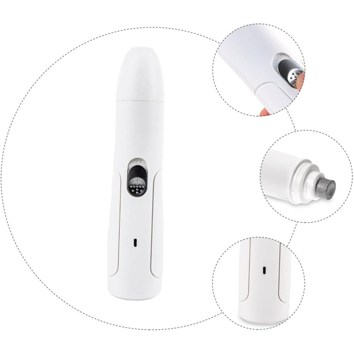 Електричний триммер для нігтів Milisten для собак та котів - тихий та безпечний, USB-зарядка