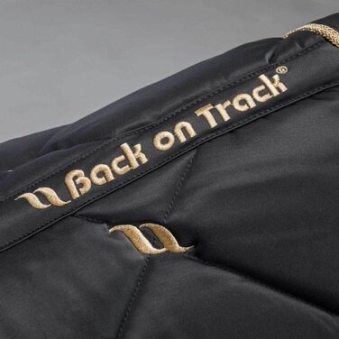Schabracke Back on Track Night Collection Dressur Graphite grau Full - підкова для коней