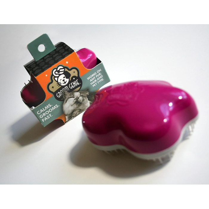 Масажна щітка для собак та котів з довгим та коротким волоссям, 10,2 см, Royal Relief Blue