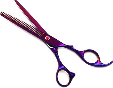Набір професійних ножиць для грумінгу собак 6CR Edelstahl, набір для догляду за тваринами, ножиці для собак та котів (фіолетовий)