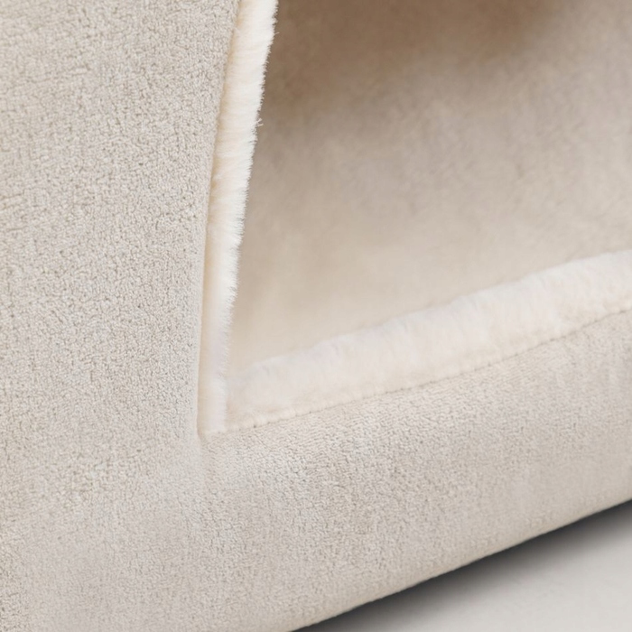 Будиночок-лежак для котів SUITE Carinio з двосторонньою подушкою, 44 × 42 × 44 см