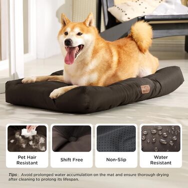 Килимок для собак BEDSURE великих порід, 120x90 см, водонепроникний, кулер, для дому та вулиці, 10 см