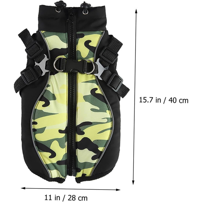 Теплий зимовий костюм для собак GLEAVI з поліестеру для маленьких собак. Зносостійкий костюм для цуценят, зручний одяг для собак у холодну погоду