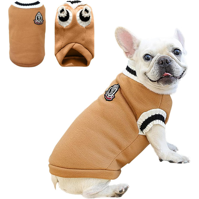 PETCUTE Пуловер для собак і котів, теплий зимовий одяг, теплий одяг для тварин, одяг для собак, теплий одяг для котів та собак, подарунок для собак та котів, теплий одяг для собак (XL, помаранчевий)