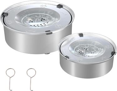 Миска для собак без облизування 3L+1L, миска для пиття для собак Anti Schlabber, нержавіюча сталь 304 з неслизьким дном, миска для води для собак, придатна для миття в посудомийній машині