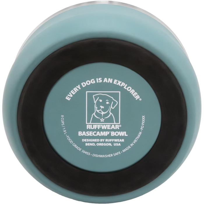 Hundenapf Ruffwear Basecamp Edelstahl, легкий та портативний, зелений River Rock