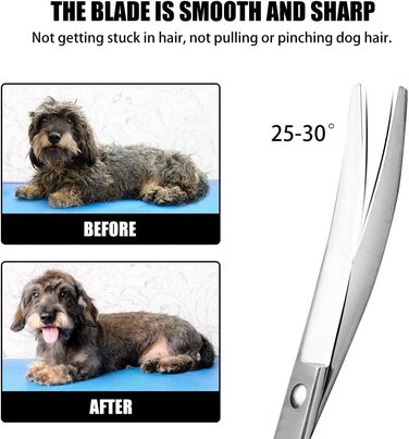 Ножиці для грумінгу собак та котів DONGKER, 7 дюймів, нержавіюча сталь