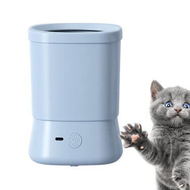 Автоматичний мийка лап для собак - блакитна | 2 швидкості, для дому, подорожей, після прогулянок