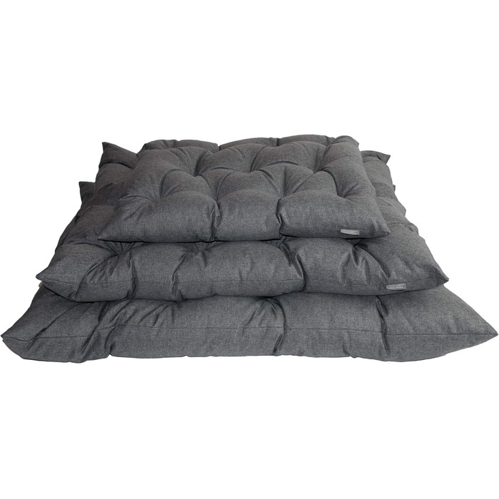 Ортопедичний лежак для собак Mayaadi-Home: лежанка-кішечка, матрац, корзина. Підходить для алергіків, легко миється. Сірий, розмір M (60x50 см)