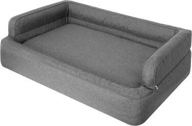 Крісло-ліжко для собак та котів, ліжко для тварин, знімний чохол, графіт, XXL (117x79 см)