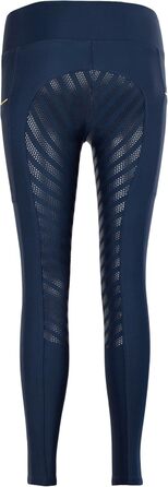 Легінси для верхової їзди Lazura Fenja | Повний силіконовий наповнювач | Рідзани з 2 кишенями для телефону | Легінси для верхової їзди Navy, розмір 36/38