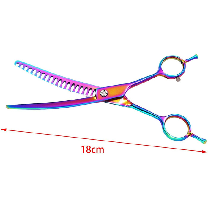 Професійна вигнута ножиці для грумінгу собак та котів, 7 дюймів