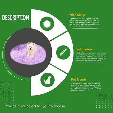 Килимок для собак, лежанка для тварин, м'який килимок з плюшу, лежанка для домашніх тварин, діаметр 80 см, верблюжий колір