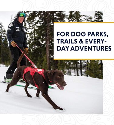 Повідок для собак RUFFWEAR Patroller, безручний, регульований, носиться на поясі, вулканічно-червоний