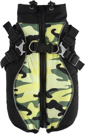 Зимний теплий накид для собак та котів, флісова куртка, розмір M та L, для цуценят та собак, підходить для породного пояса (L)