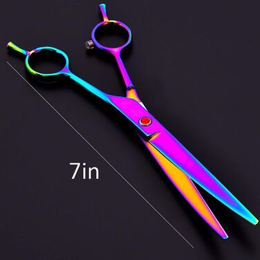 Набір ножиць для грумінгу собак: нержавіюча сталь, прямі та вигнуті леза