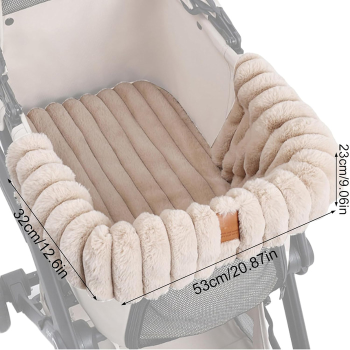 Підкладка для візка для собак/дітей - тепла, м'яка, миється | З магнітною застібкою для дому, подорожей, котів, цуценят, всередині та зовні