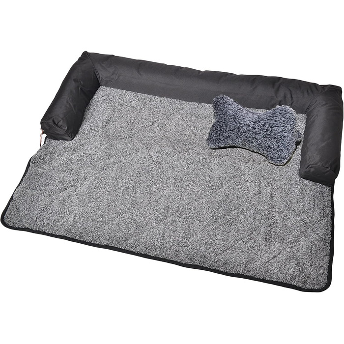 Крісло-ліжко для собак Raikou: зручне та захисне рішення для вашого улюбленця (70x90 см, сірий)