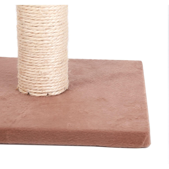 Комплекс для котів Nobleza з сизалевою стійкою, ігровий майданчик для кошенят, центр активності, коричневий, 25*25*35 см