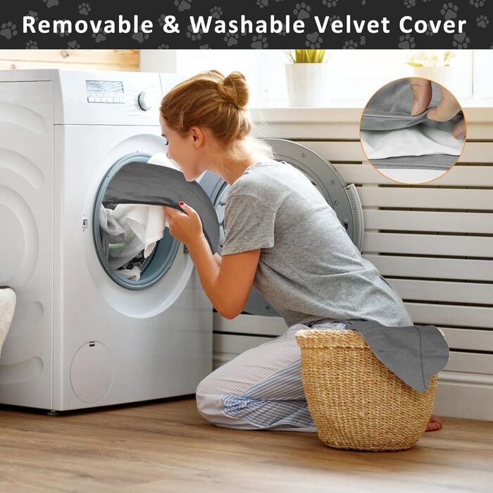 Кішечковий та собачий нагрівальний килимок, 45 x 45 см, 5 таймерів та 6 температурних режимів, вологостійкий, для цуценят, собак, котів та кроликів