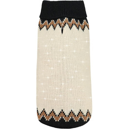 Пуловер для собак Record Marzipan: теплий, стильний, бежевий, довжина спини 45 см