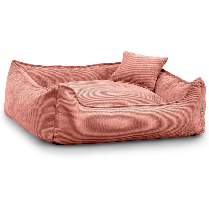 Gutekissen® Lucky: М'яке ліжко для собак – зручне, миється, з поліуретановою начинкою, знімний чохол (персик, XS - 55x40)