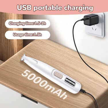 Машинка для стрижки кігтів собак Paw Trim Pro, вологостійка, з LED-підсвічуванням, USB-зарядка, професійна