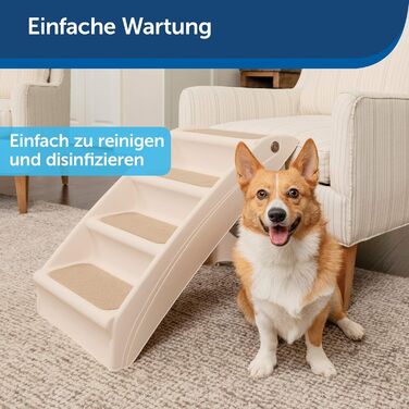 Складані сходи для домашніх тварин PetSafe CozyUp, нековзкі, до 68 кг, 51 см, розмір L