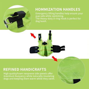 Світшот для собак Snik-S: жилет для плавання з регульованим ремінцем для собак з короткою мордою (Mops, Бульдог, Пудель, Чихуахуа)