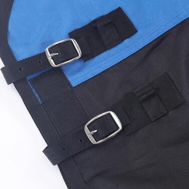 Водонепроникна попона-дожник для коней 1200D, дихаюча легка накидка без наповнювача (0г), чорно-синя, 165 см