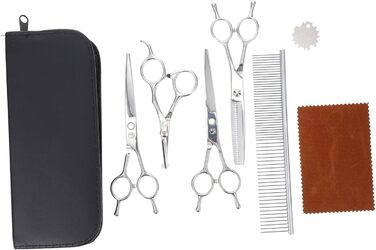 Ножиці для стрижки собак INOOMP з нержавіючої сталі, тример для грумінгу домашніх тварин, професійний інструмент для догляду за шерстю